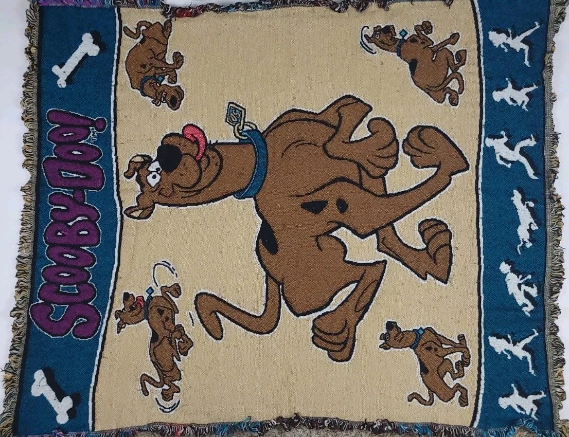 Couette Vintage Scooby-Doo 1998 – Twin, Lavable, Polyester Multicolore