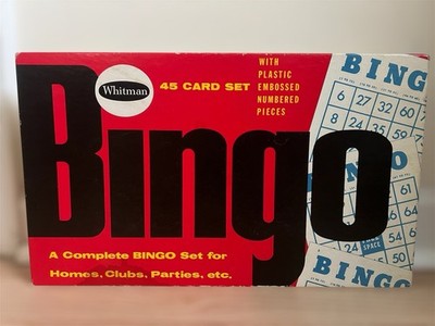 Complete Vintage Bingo For Young And Old Game 1958 Whitman Publishing