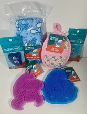 The Smurfs Themed Bathroom Accessories Set Lot of 6 Gua Sha Hair Towel Scrubber