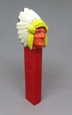 激レア pez オールドペッツ インディアン　チーフ　足なし Vintage Indian Chief Native American PEZ Dispenser No Feet Made in