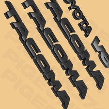 For 2005-2015 Tacoma V6 Tailgate Matte Blackout 3d Badge Door Emblem Overlay 5pc For 2005-2015 Tacoma V6 Tailgate Matte Blackout 3d Badge Door Emblem Overlay 5pc
