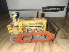 1920 Louis Marxs Wind Up Tin Bulldozer Toy Works Excellent Patina Rare