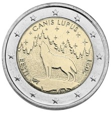 Estonia 2021 2 euro coin National Animal - Wolf UNC