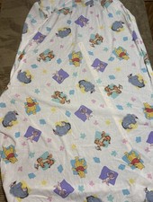 Vtg Winnie the Pooh Friends Forever Fitted Crib Sheet Disney 1998 Little Bedding