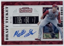 2019 Matt Gorski Contenders Draft Picks Cracked Ice Auto RC /23  (Note) D426