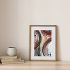 ORIGINAL PAINTING OOAK  Earth Tone Abstract Painting Watercolor and Gouache 9x12 — photo 5