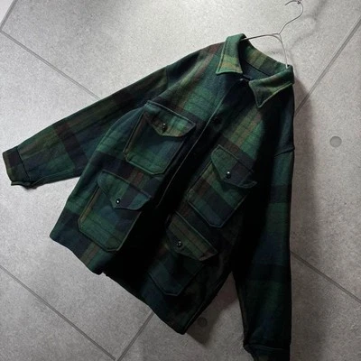 PENDLETON Veste De Chasse Cruiser En Laine Vierge Pure Carreaux Taille M Verte - Photo 1/4