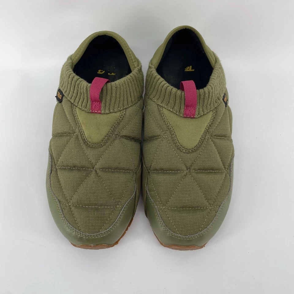 Teva Re Ember Moc Ripstop 绗缝懒人靴女式 9 码绿色绗缝 — 第 2/4 张图片