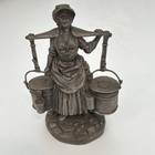 HUGE SET Franklin Mint Pewter Figurine Victorian Street Sellers Set 1977 — photo 3