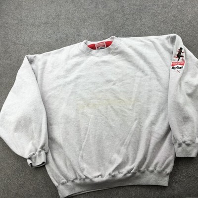 Marlboro Adventure Team スウェット XL USA製 Vintage Marlboro Adventure Team Sweatshirt Mens Large Gray