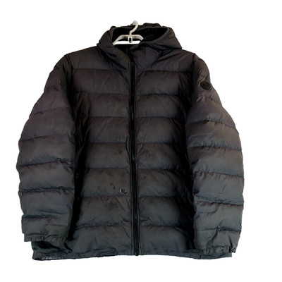 Michael Michael Kors Premium Down Mens Size 2XT Gray Black Puffer Jacket Coat