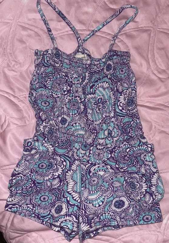 Tucker + Tate Girls Paisley Summer Romper Size 4