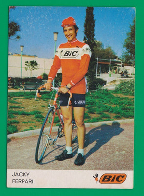 CYCLING cycling card JACKY FERRARI team BIC
