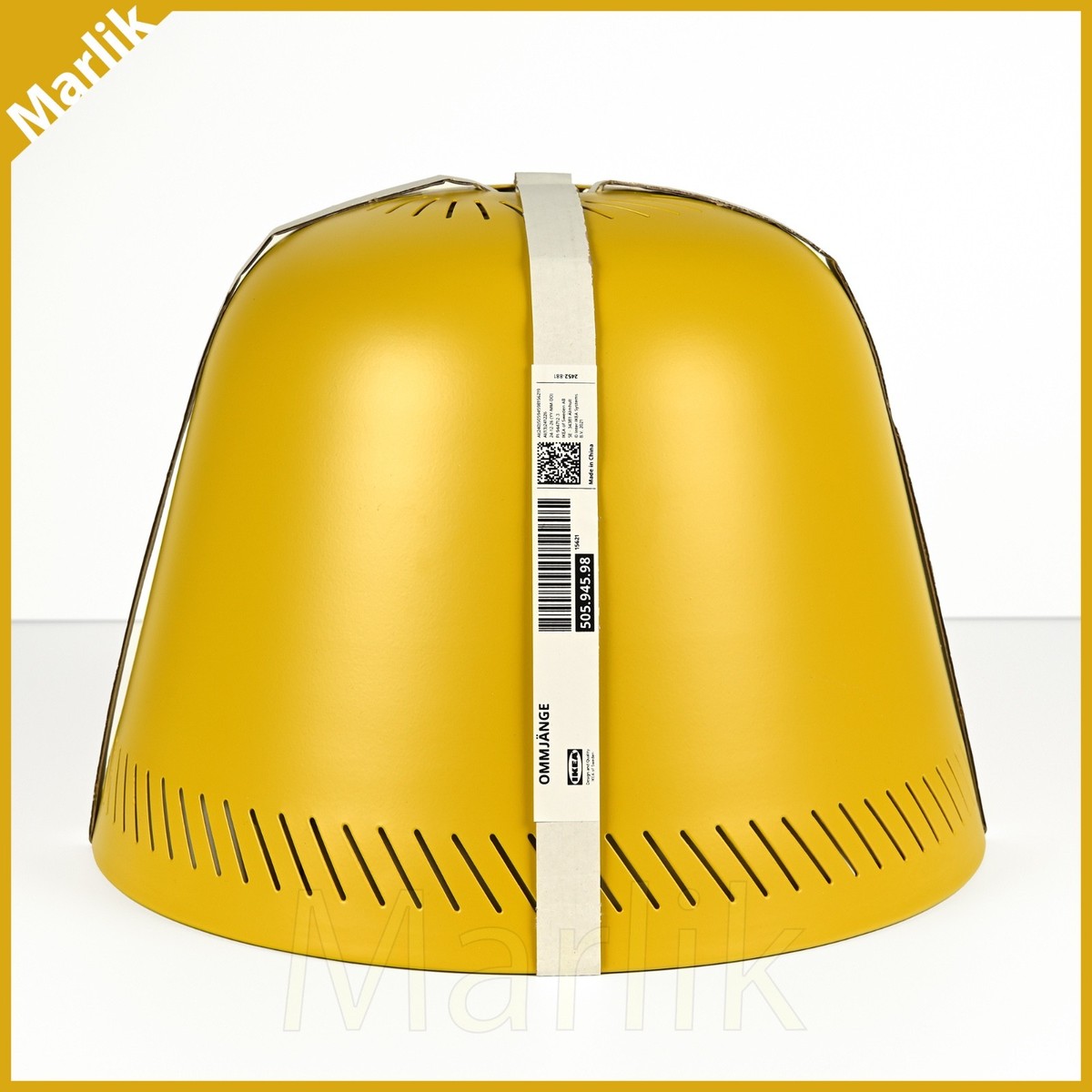 Ikea OMMJÄNGE Ommjange Pendant Lamp Shade, Yellow/Orange/Pink