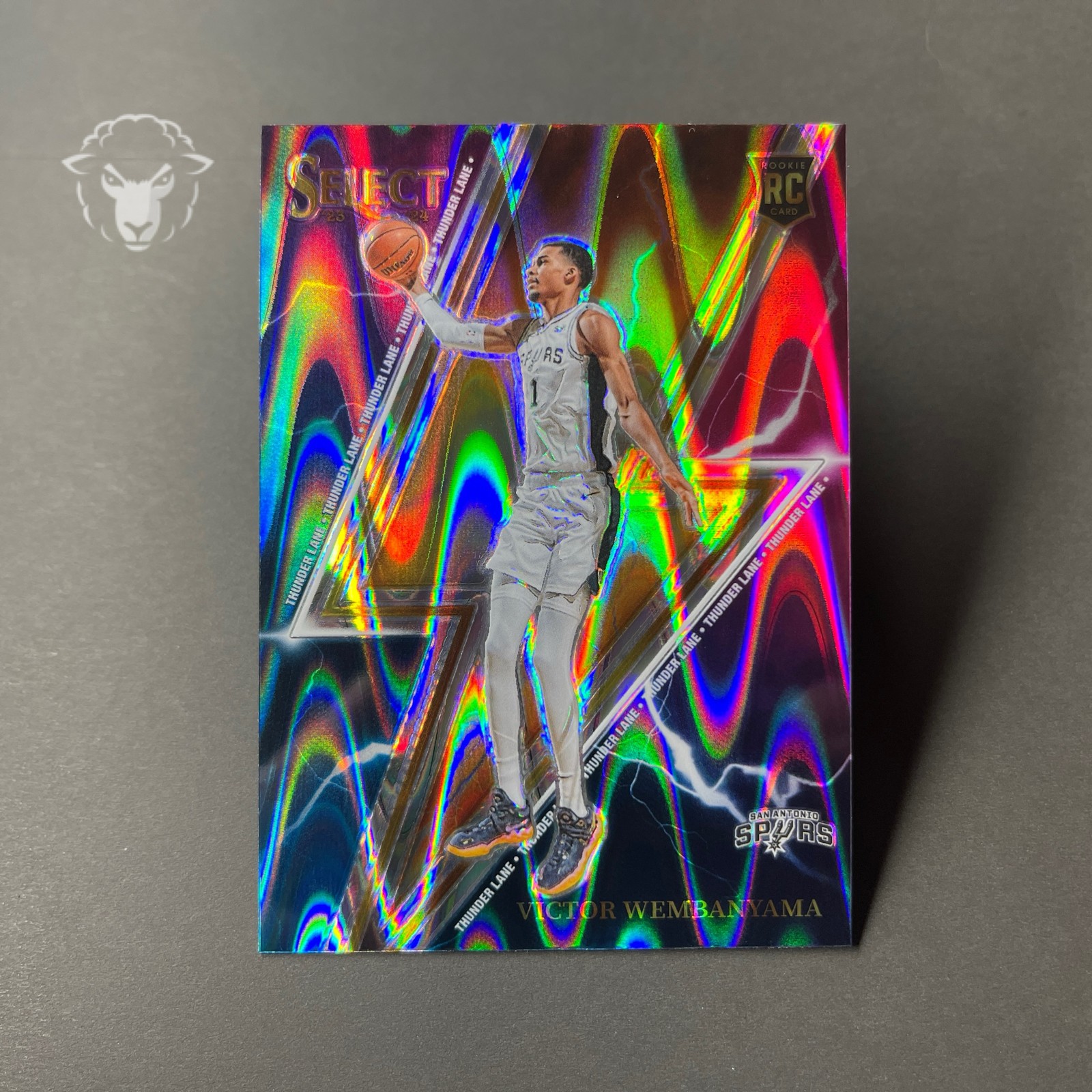 2023-24 Panini Select - Thunder Lane Victor Wembanyama #5 Tectonic Prizm (RC)