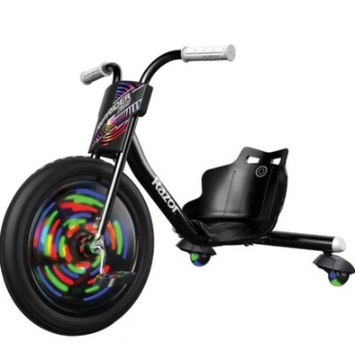 Razor RipRider 360 Lightshow - Drift Trike with Colorful Lights, 3 Wheeled