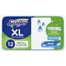 Swiffer Sweep + Mop XL, Wet Pads Refill, Floor Cleaner, Cleaning Cloths