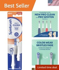 PRO Clean Electric Toothbrush Replacement Heads, 2 Count, Medium Bristles