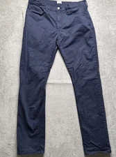 Huckberry Flint and Tinder Mens Chino Pants Navy Classic Rugged Slim Fit 36x34