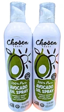 Chosen Foods 100% Pure Avocado Oil Spray 2x13.5 Ounce Cans EXP 10/2026