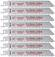 6-Inch Thick Metal Cutting Reciprocating Saw Blades (18 TPI) Made of Long Las...