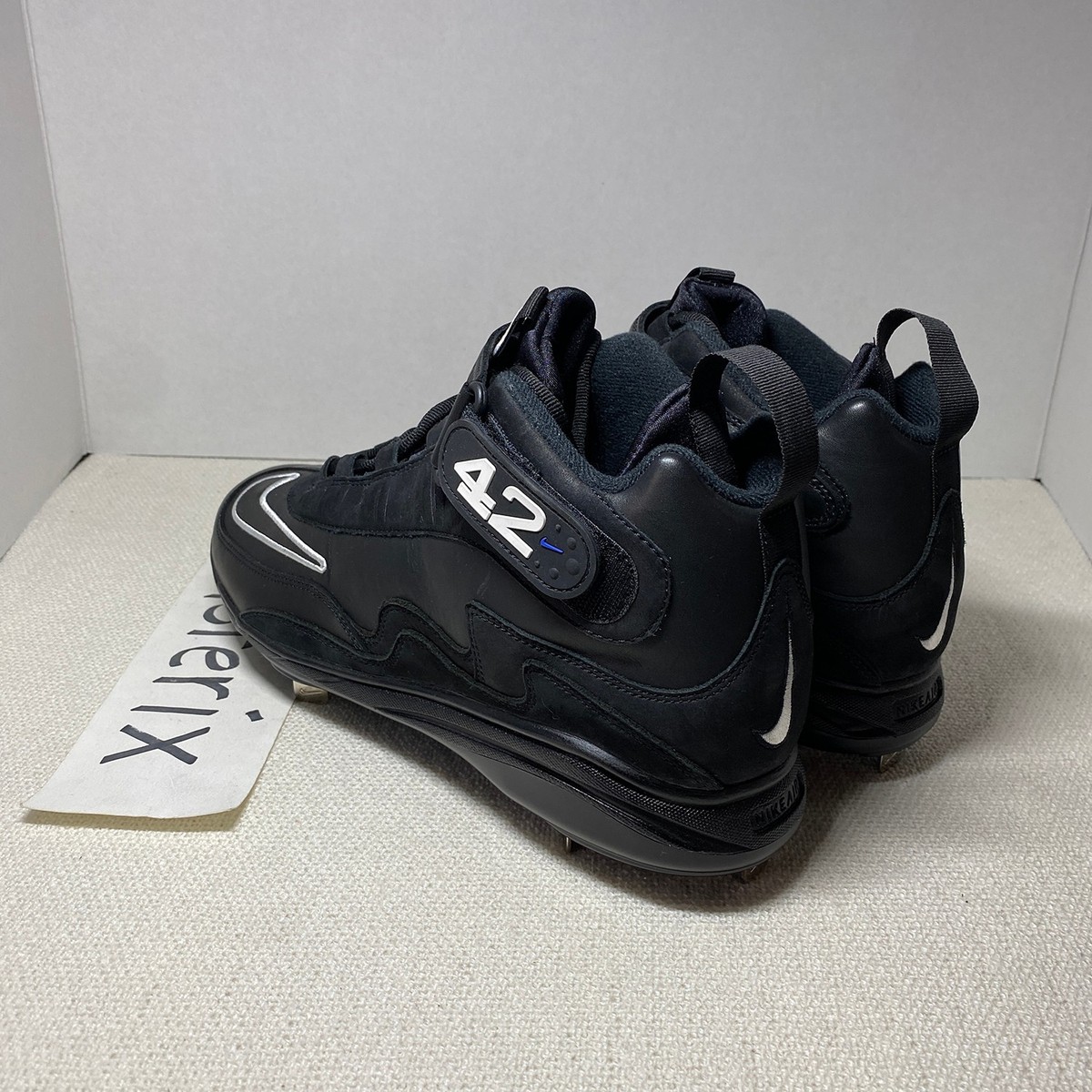 Men\'s Nike Black Griffey Air Max Jackie Robinson Day Cleats Size 12‎ DC9980-001 Nike Air Griffey 1 Jackie Robinson Day Baseball Cleats Black  main image 3