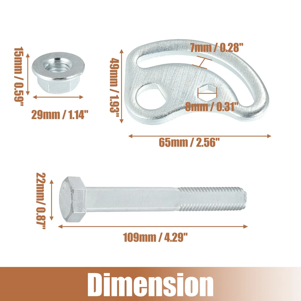 Pack (4) Alignment Camber Caster Adjusting Bolt Kit for GMC Sierra 1500 2500 - Изображение 3 из 4