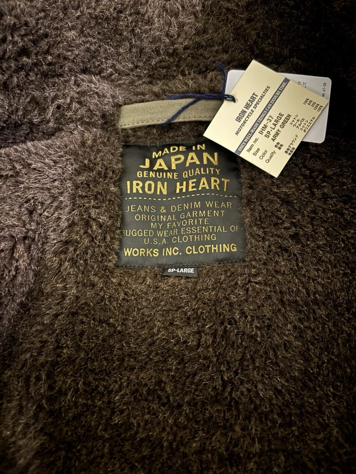 Iron Heart Whipcord N1 甲板夹克 - 黑色 - 尺寸 XXXXL / SP 大号 全新带标签 — 第 3/4 张图片