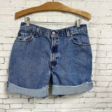 Vintage Levi s 550 Jean Cutoff Shorts Women Size 12 Roll Cuff