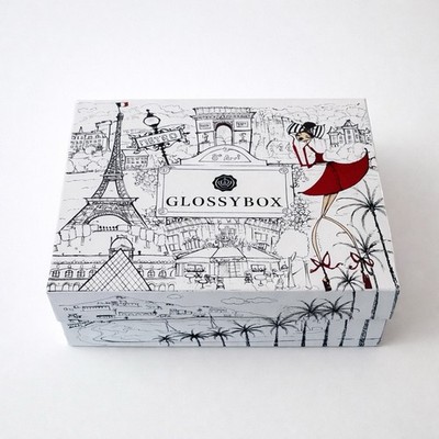 6.75 x8 x2.75  Glossybox Medium Gift Box with Lid Paris France Themed
