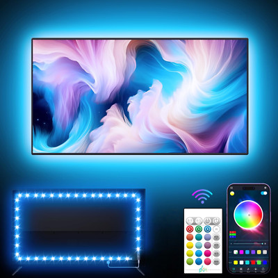 LED Band Backlight TV 4m Hintergrund Beleuchtung  Licht Strip Streifen RGB