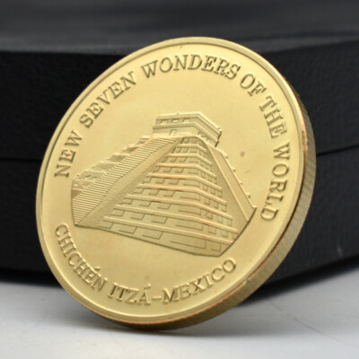 チェチェンイッツァ  置物 2007 New Seven Wonders of The World Chichen Itza Gold Coin Mexico