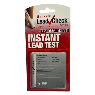 #ad LeadCheck Swabs Instant Lead Test Red Means Lead Blister Pack $12.50