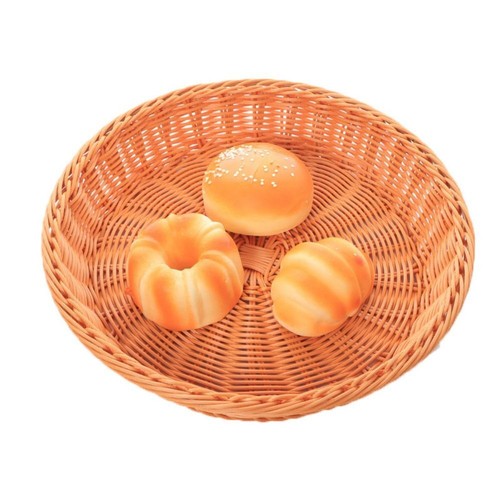 Coffee Bread Fruit Tray Imitation Woven Organization Box - Picture 4 of 18