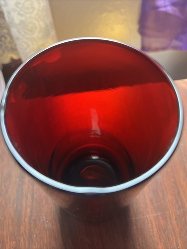 Royal Ruby 13 oz Tumbler Tapered By Anchor Hocking Glass - Picture 2 of 5