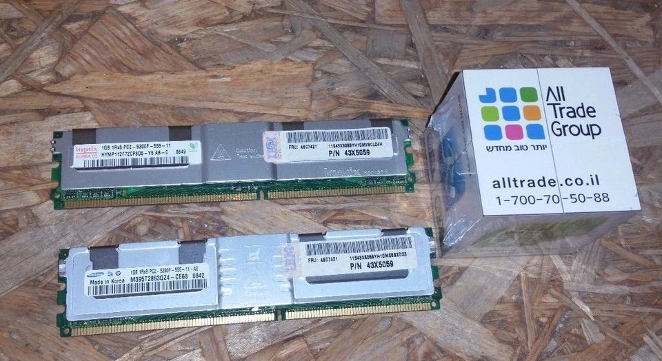 lote de 10 * IBM 43X5059 46C7421 1GB DIMM 240- DDR2 SDRAM  Foto 3 de 4