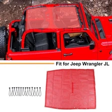 Sunshade Mesh Soft Bikini Shade Short Roof Cover for 2018+Jeep Wrangler JL 2Door