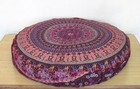 35" Elephant Mandala Seating Cushion, Dog Beds, Pet Bed, Pouffe Seating Ottoman