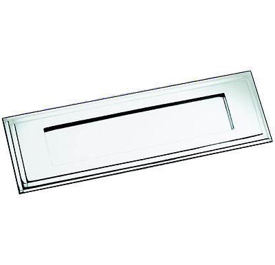 Satin Chrom Edwardianischer Stil Stufenkante Briefplatte/Klappe (SCP10)