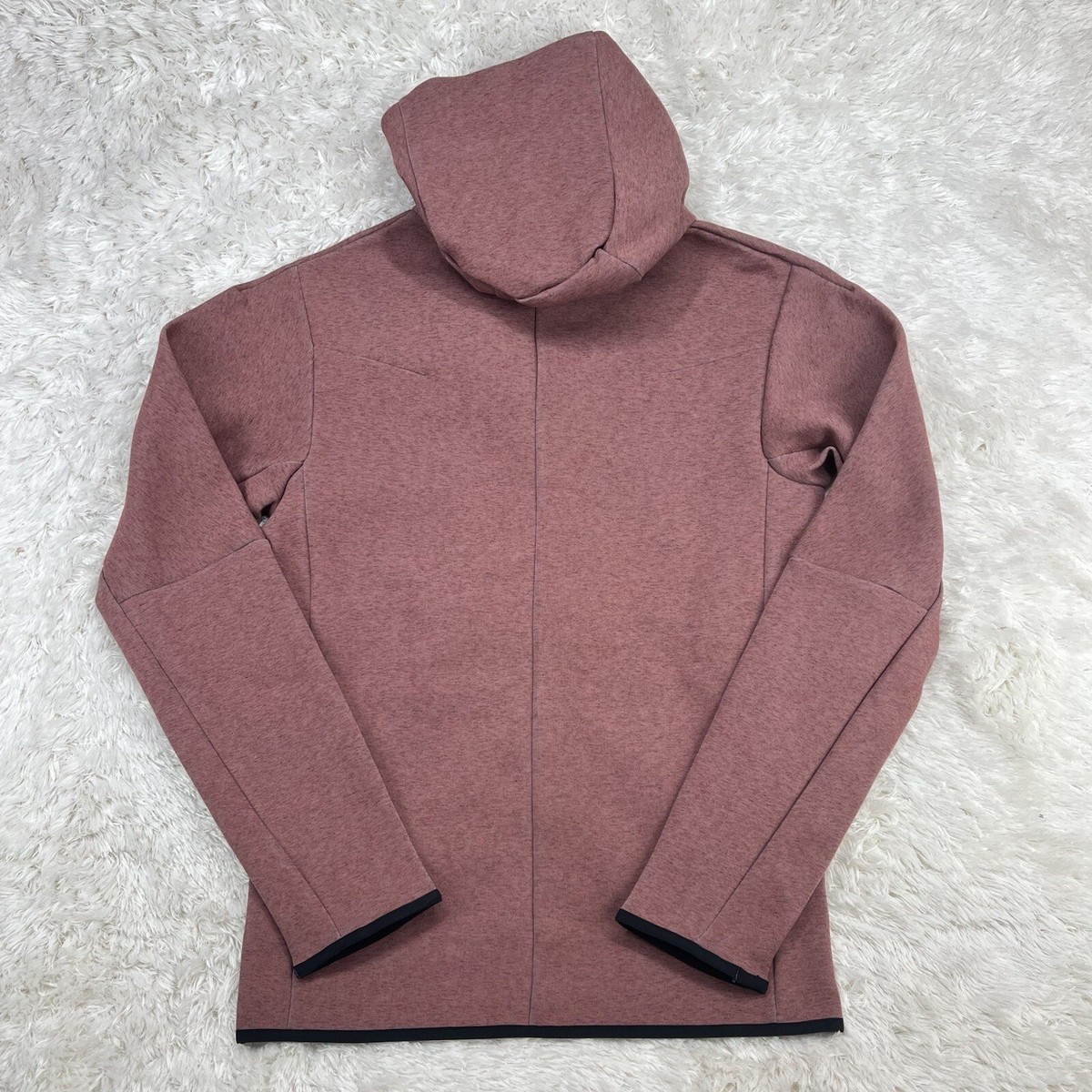 Nike Tech Fleece Full-Zip Hoodie Stardust DR9150-670 Redstone Mens
