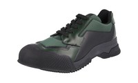 Prada Leder Bike Polarius Chunky Sneaker - 4E2748 Schwarz GrÃ¼N Neu - 6,5 40,5