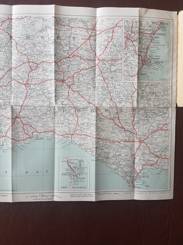 Geographia New Map of 25 Miles Around Lyme Regis - Undated 40/50s - Picture 4 of 4
