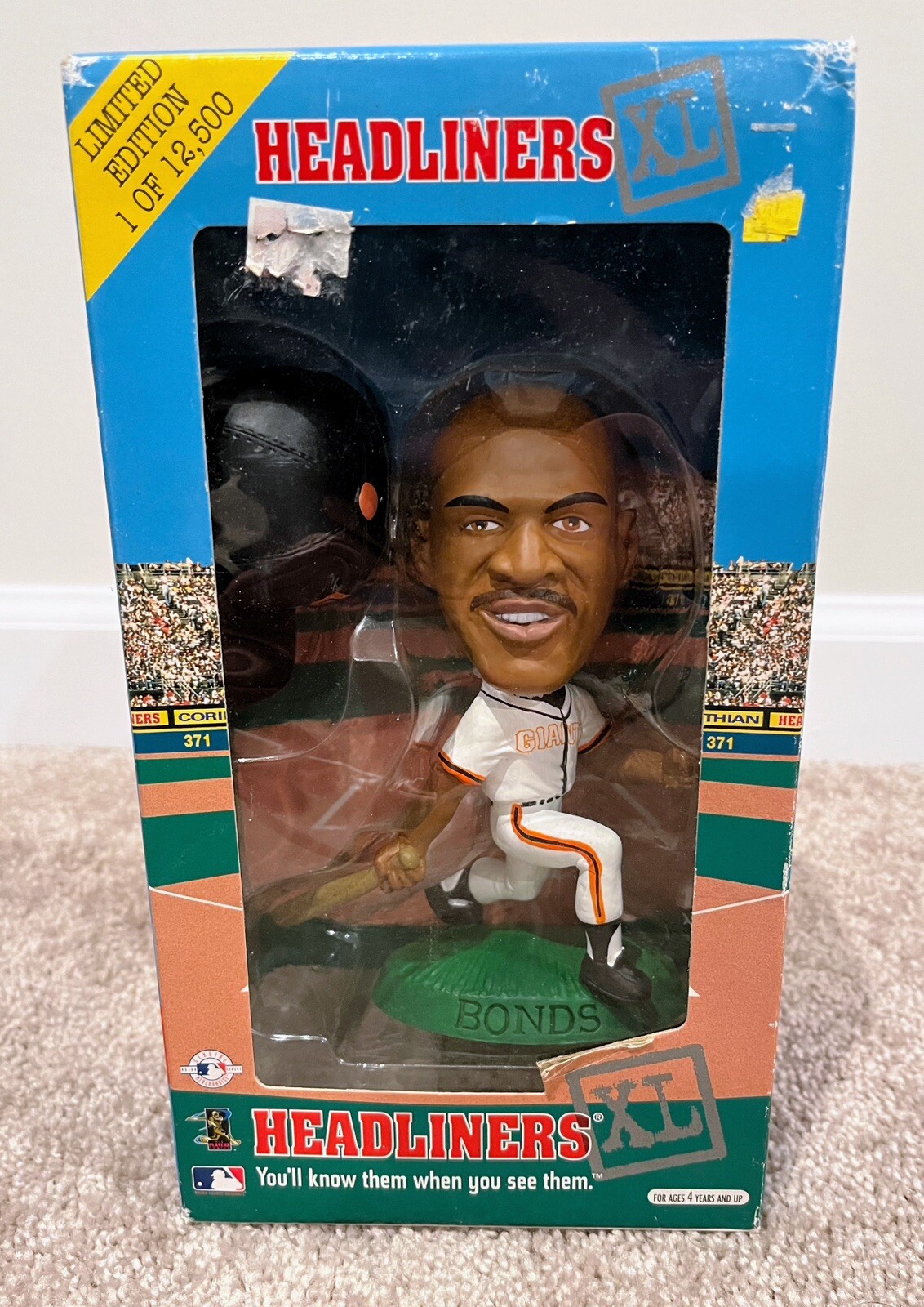 Barry Bonds 1998 Headliners XL Limited Edition ’d to 12,500 MLB SF Giants eBay