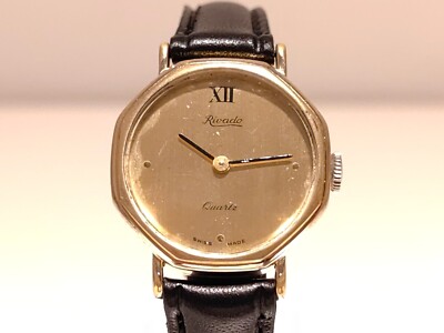 Rivado Uhr Damen Gold VINTAGE RARE LADIES BEAUTIFUL OCTAGONAL