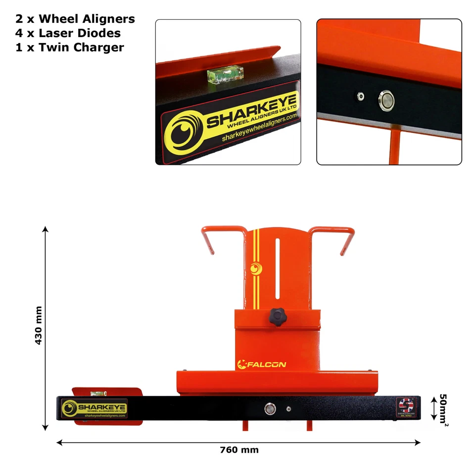 SharkEye Falcon - laser 4 Wheel Alignment System. UK Made.  Factory Second. - Image 2 of 4