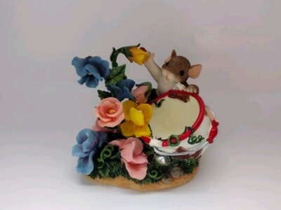 Charming Tails Fitz and Floyd ''Hi Sweet Pea'' Collectible Figurine 89/223
