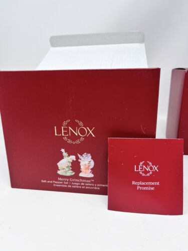 Lenox MERRY GRINCHMAS Salt & Pepper Set New In Box - Picture 10 of 10