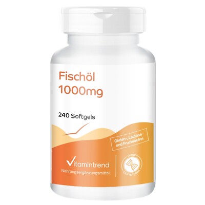Fischöl 1000mg- 240 Softgels,Vitamintrend