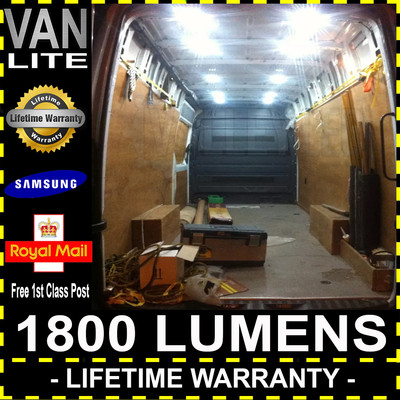 Van Lite Interior LED Load Bay Light Kit - 12V 12W 1800LM Super Bright 5630 Samsung LED Commercial Van Lighting