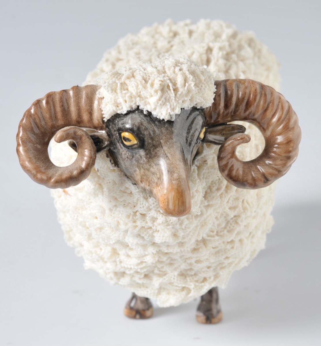 Irish Dresdan Daddy Sheep Mom Sheep 2 Lambs Set of 4 Figurines